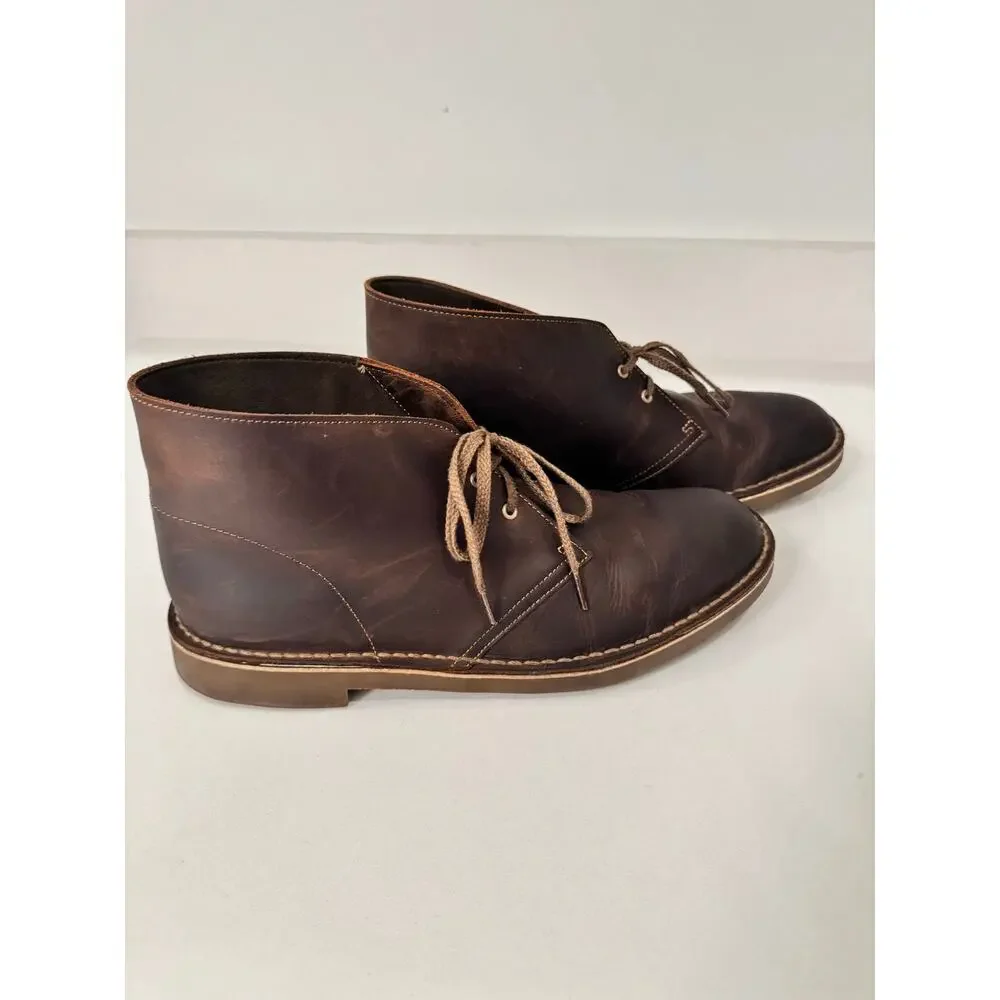 Clarks Men’s Brown Leather Desert Chukka Boots
